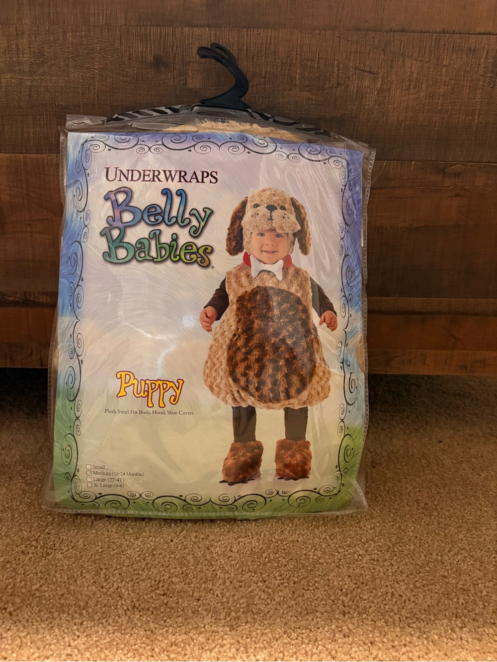 Belly Babies Puppy Kids Costume - Brown